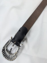 画像をギャラリービューアに読み込む, HORWEEN CHROMEXCEL LEATHER BELT WITH "MASAGONIA"