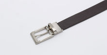 画像をギャラリービューアに読み込む, SHRUNKEN LEATHER ELASTIC BELT(リバーシブル、ダークブラウン側)のバックル
