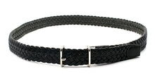 画像をギャラリービューアに読み込む, MERCER ITALIAN VEGETABLE TANNED OILED LEATHER MESH BELT(ブラック)の全体像