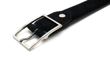 画像をギャラリービューアに読み込む, MERCER SPANISH SUEDE LEATHER BELT(ブラック)のバックル(表)