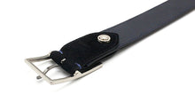 画像をギャラリービューアに読み込む, MERCER SPANISH SUEDE LEATHER BELT(ブラック)のバックル(裏)