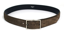 画像をギャラリービューアに読み込む, MERCER SPANISH SUEDE LEATHER BELT(ダークブラウン)の全体像