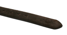 画像をギャラリービューアに読み込む, MERCER SPANISH SUEDE LEATHER BELT(ダークブラウン)の剣先