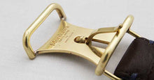 画像をギャラリービューアに読み込む, Morikawa FRENCH CALF BELT(ダークブラウン)のバックル刻印