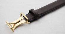 画像をギャラリービューアに読み込む, Morikawa GERMAN CALF BELT(ダークブラウン)のバックル(表)
